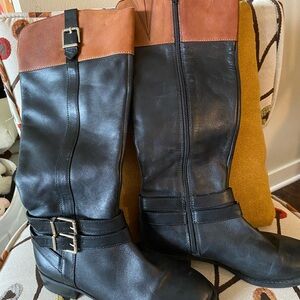 Leather INC boots.